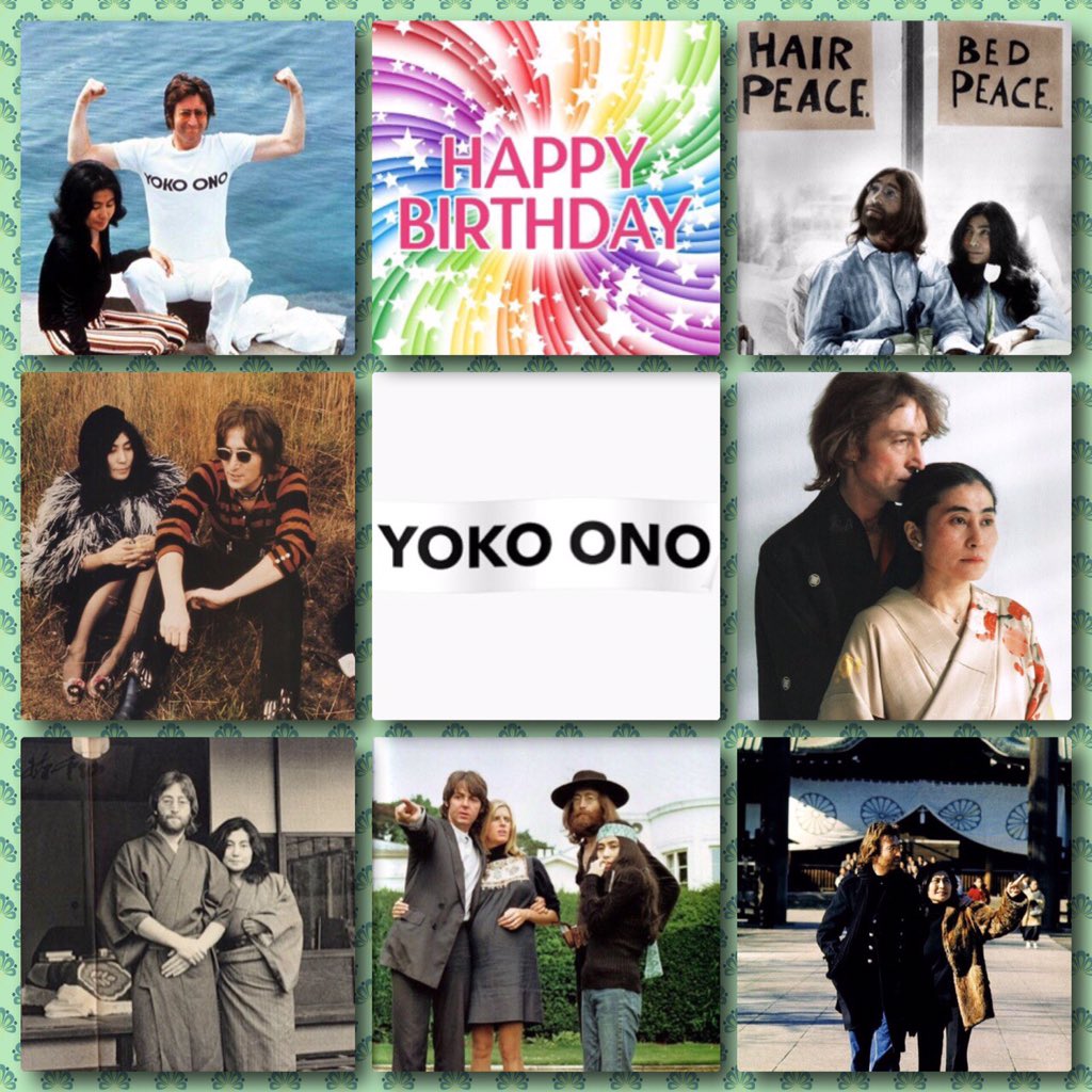   Happy Birthday Yoko Ono!    Love & Peace           