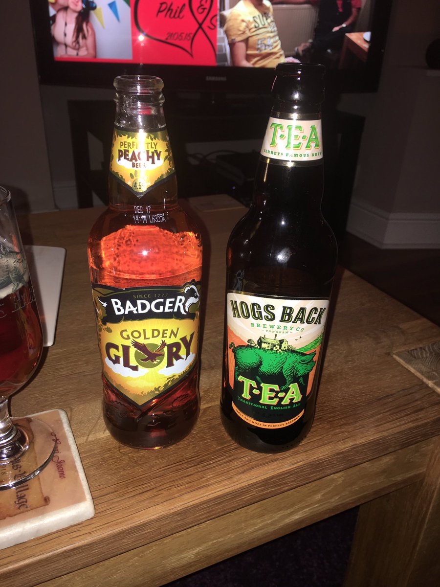 Alepundits's tweet photo. The Hog takes on the Badger?? Now that would be a fight!! @hogsbacksales @HogsBackBrewery @Badgerales @real_ale_review @ShbCamra https://t.co/M0mv30UPe2