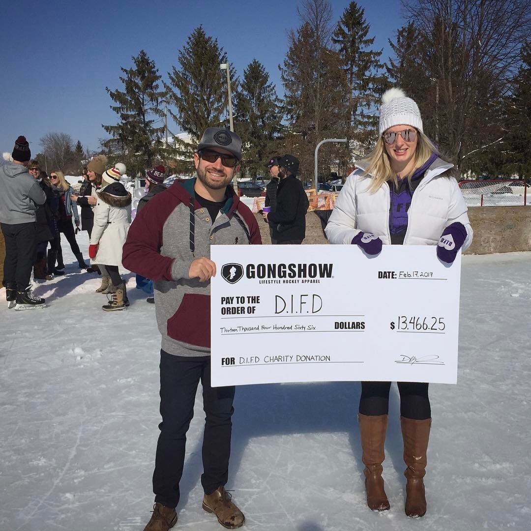 LadyBing19's tweet photo. Thx @GongshowGear. You continue  to give back and help spread awareness to end the stigma surrounding youth mental health #DIFD 💜 https://t.co/8q3Yw5NaPk