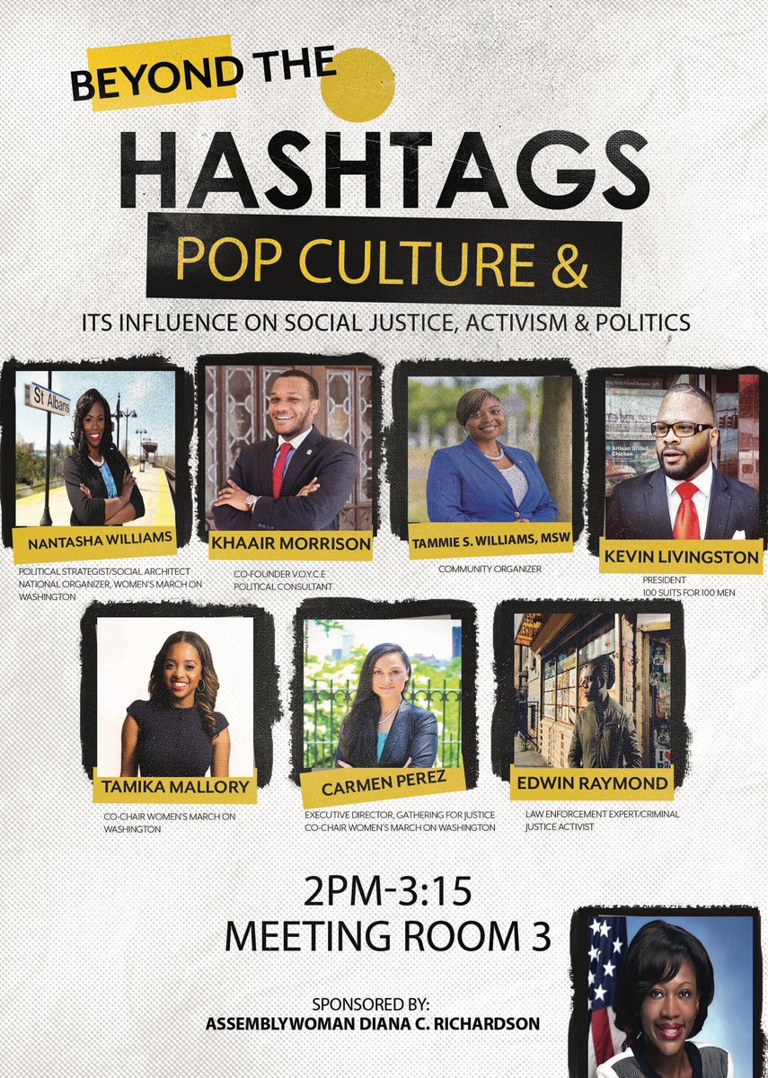 NYjusticeleague's tweet photo. #CaucusWeekend convo #BeyondTheHashtags happening now w @NanTastiic @LionHeart817 @TamikaDMallory @msladyjustice1 https://t.co/9dNP4XXilE