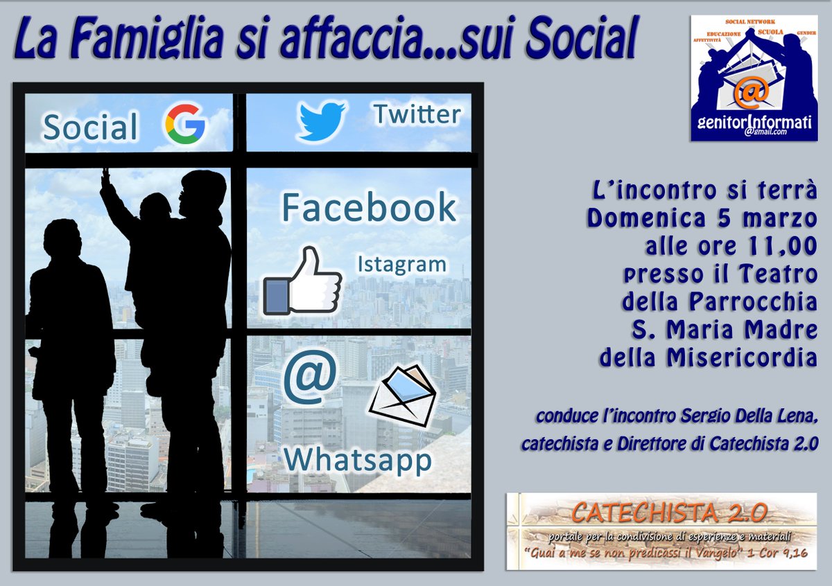 SergioDL's tweet photo. Continuano gli incontri a sostegno delle famiglie sulle garndi tematiche educative. A via dei Gordiani 365 il 5 marzo https://t.co/F4eVGPSvcA