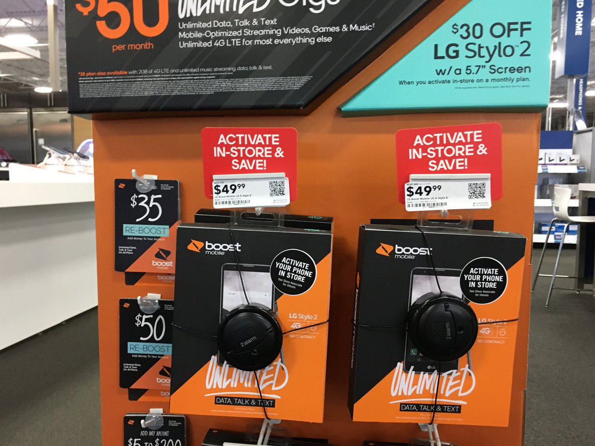 Ugot2askY's tweet photo. #Boost #LG #Stylo2 Only $49.99 @BestBuy #HotDeals Today only 1 month Free! #Unlimited https://t.co/ZkvecSZJmx