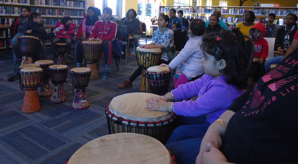A big thank you to <a href="/drumsetal/">drums</a> for the storytelling drum workshop! If you missed it, join us Sat Feb 25 at Cyril Clark Branch @ 1pm #atBL