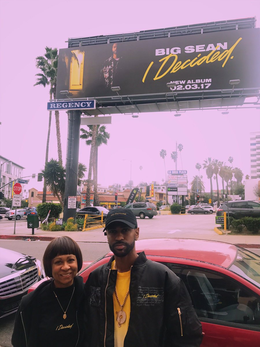 BigSean's tweet photo. Momma was the 1st person I rapped for now look at us! My whole life changed when #IDecided. Available now https://t.co/3sze4ywKEn