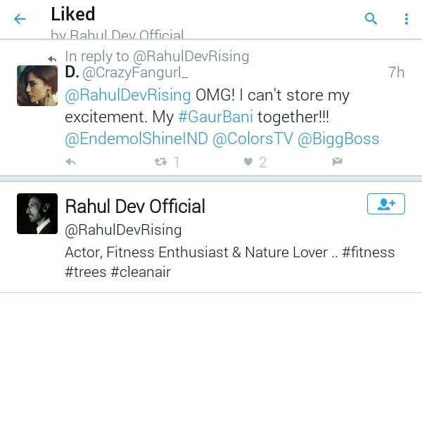 CrazyFangurl_'s tweet photo. @RahulDevRising liked my tweet. But why exactly, like it's good. But does he ship #GaurBani or something? https://t.co/Um7HCSuiCZ