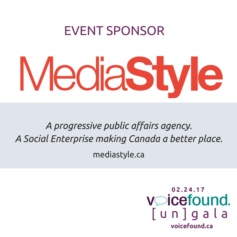 voicefound's tweet image. Much love to Event Sponsor @mediastyle. #ungala2017  #Ottawa They've been our 'go to' agency since our inception!