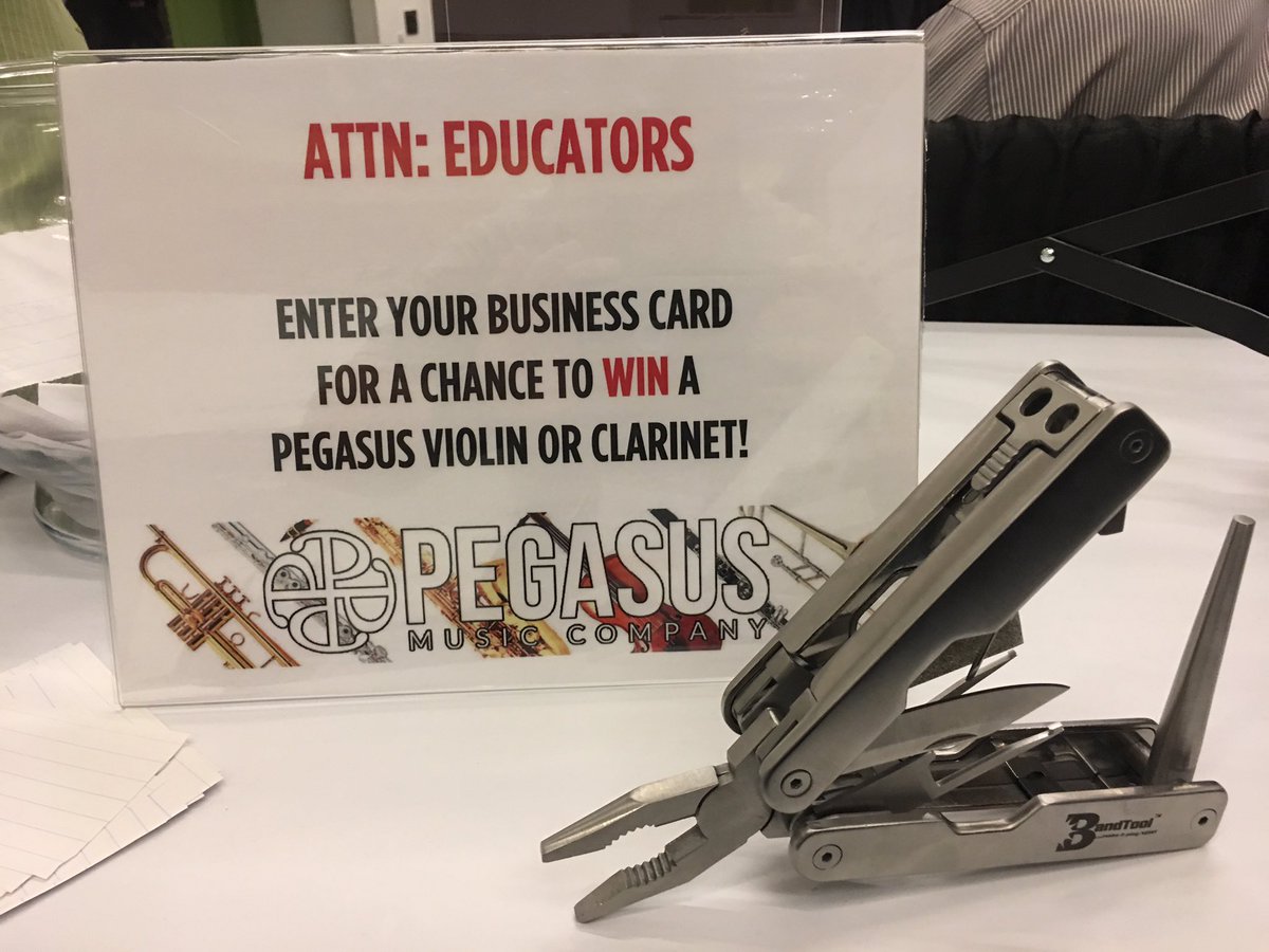 bertrandsmusic's tweet photo. Educators at @CASMEC stop by our booth for a chance to win! Just added to the giveaway, a #bandtool! #casmec2017 #bertrandsmusic https://t.co/s6WlKQwcE5