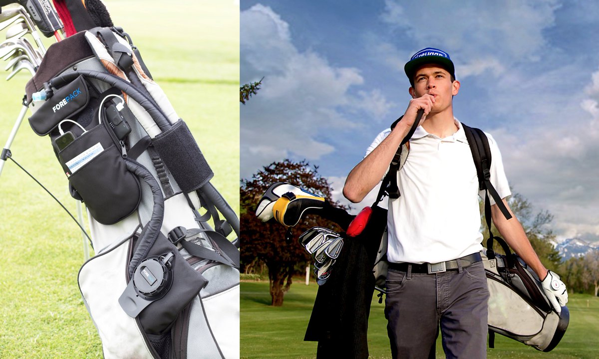 forepack's tweet image. ForePack is the world's first golf bag hydration system and multi-accessory unit. Learn more at kreugangolf.com/forepack Pre-order now! #Golf