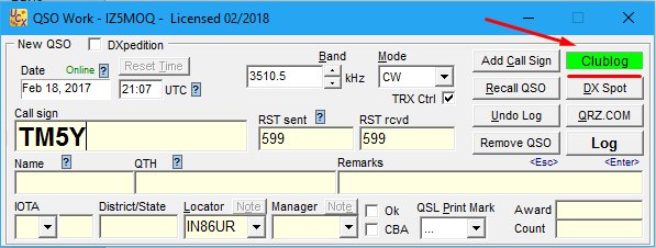 W6MOQ's tweet photo. [ My logging software ] #UCXLog: able to do real-time #QSO upload on #ClubLog... you get a real online #logbook  ||  @w6moq for #hamradio! 📡 https://t.co/EuNkL7zS9x