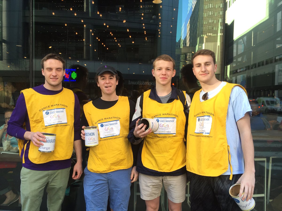 4 pike members traveled down to Chicago today to raise money for Northwestern's Dance Marathon in support of GiGi's Playhouse!