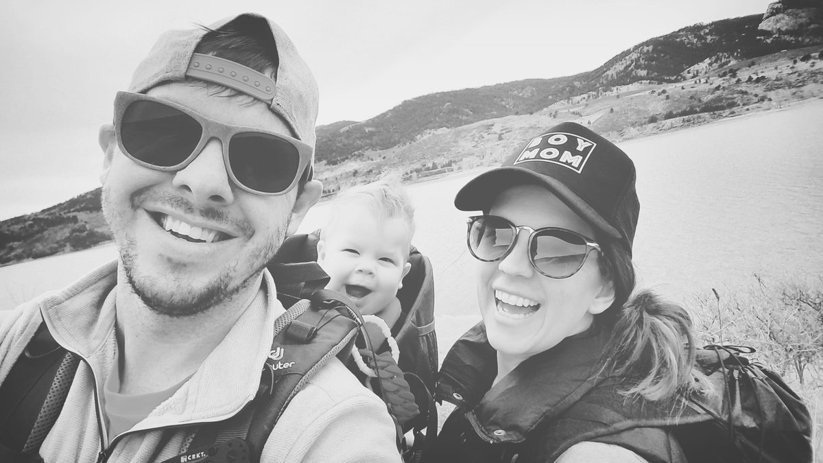 GreenAaker's tweet photo. Taking all of #Horsetooth in with my boy & my bae.
#horsetoothd #hike #Colorado #getoutside https://t.co/Em7IkOI7VJ