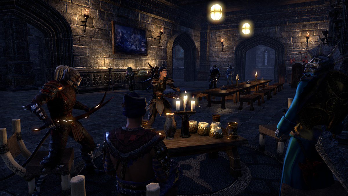EscapistFanatic's tweet photo. Fight Night at @HellsbunniesTV Glenumbra Homestead #ESO #TheMovingCastle #FullFrontalNerdity https://t.co/tNwhqLO12X