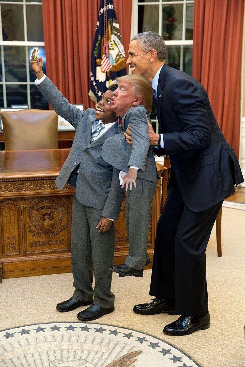 ijustine's tweet photo. #tinypresident meme is so good 😂 https://t.co/XSIgftgEVY