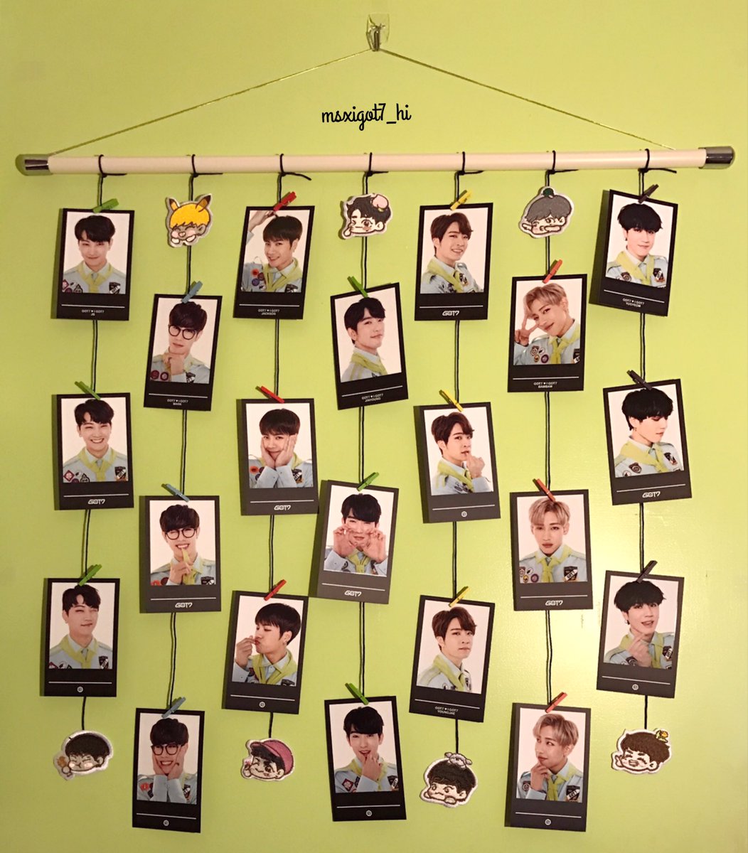 msxannle's tweet photo. MY DIY PHOTOCARD DISPLAY😅💚👍🏻 #got7 #photocarddisplay https://t.co/riiYeztgJn