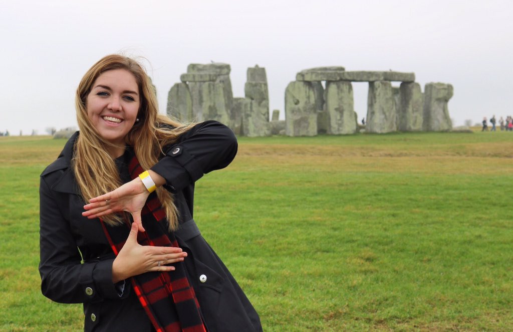 ChristeenMurphy's tweet photo. Definitely had to rep the ZU at Stonehenge today!! @APUtheZU https://t.co/HBk86v8fPp
