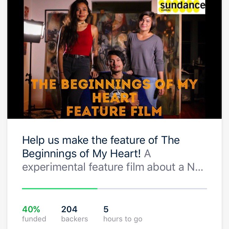We're getting so close! #Kickstarter #sundance #film #NYFW #lgbtqia #womaninfilm #lovestory #fundraising #NativeAmerican #art #setbuilding