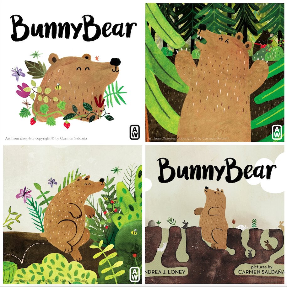 A beautiful story about being oneself #BunnyBear by @AndreaJLoney and #CarmenSaldana #picturebooks #ChildrensBooks #kidlit @vromansupstairs