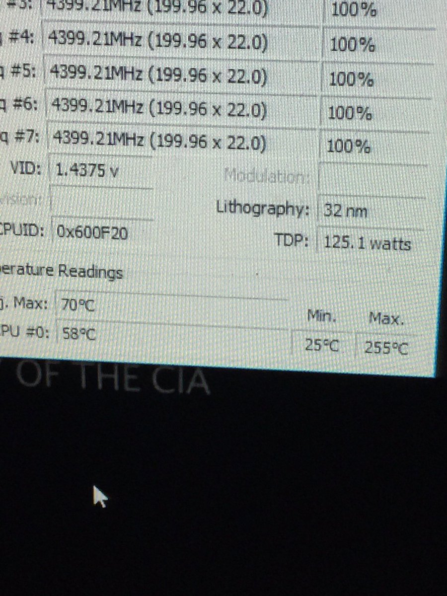 Proc89's tweet photo. Checked my PC temps for the day after running a 10hr stress test. I hope that max is a glitch... https://t.co/GQUnPoZQV1