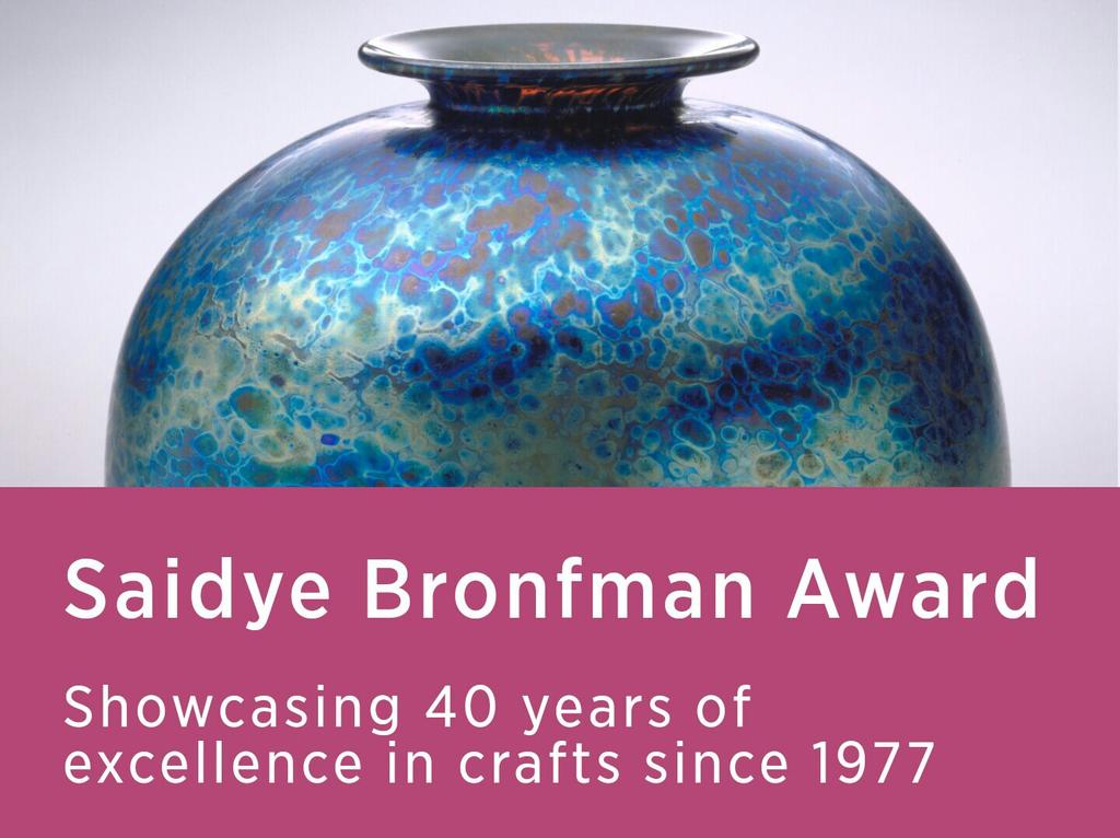 CCFFCMA's tweet photo. A #craftbt spanning 40 years! Celebrate the anniversary @CanadaCouncil's saidyebronfmanaward.ca Vase/Daniel Crichton https://t.co/nidYkmiYAO