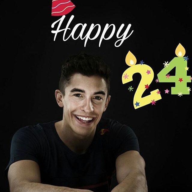 Woah Happy birthday to 24th Marc Márquez!!! Wish you all the best 