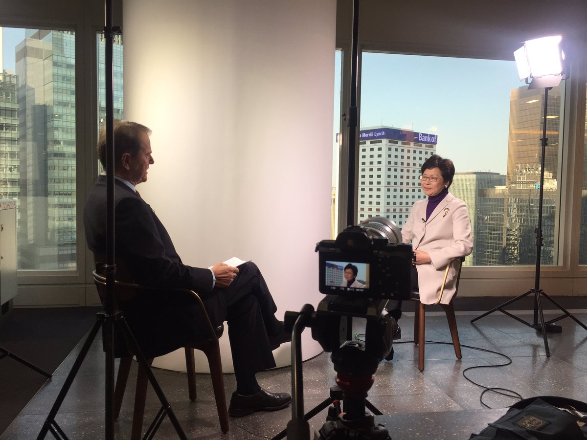 fion_li's tweet photo. Behind the scene of our exclusive interview w/ #HongKong Chief Executive candidate #CarrieLam. Read: https://t.co/mUxfpgtAWH @bpolitics https://t.co/ug1BKYLGkU