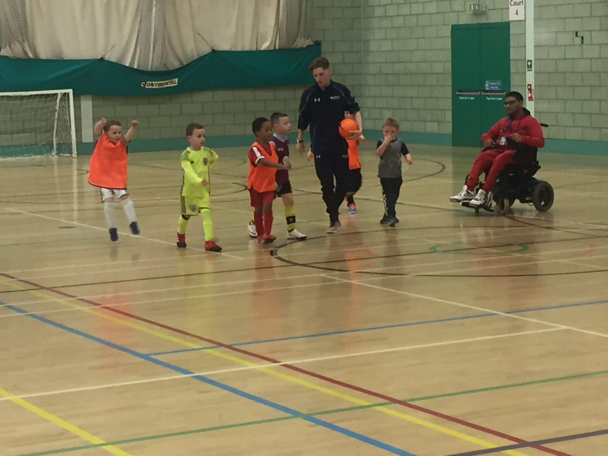 SilverdaleJFC's tweet photo. Silverdale JFC youth academy at the Walsall campus. With help from two of the university students myself and Sal run this every Friday 6-7pm https://t.co/FjTmhZkiMm