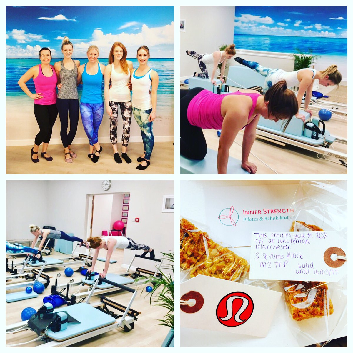 __InnerStrength's tweet image. Visit from @lululemon Manchester today what a wonderful treat @__InnerStrength #unlockyourinnerstrength #reformerpilates #macclesfield