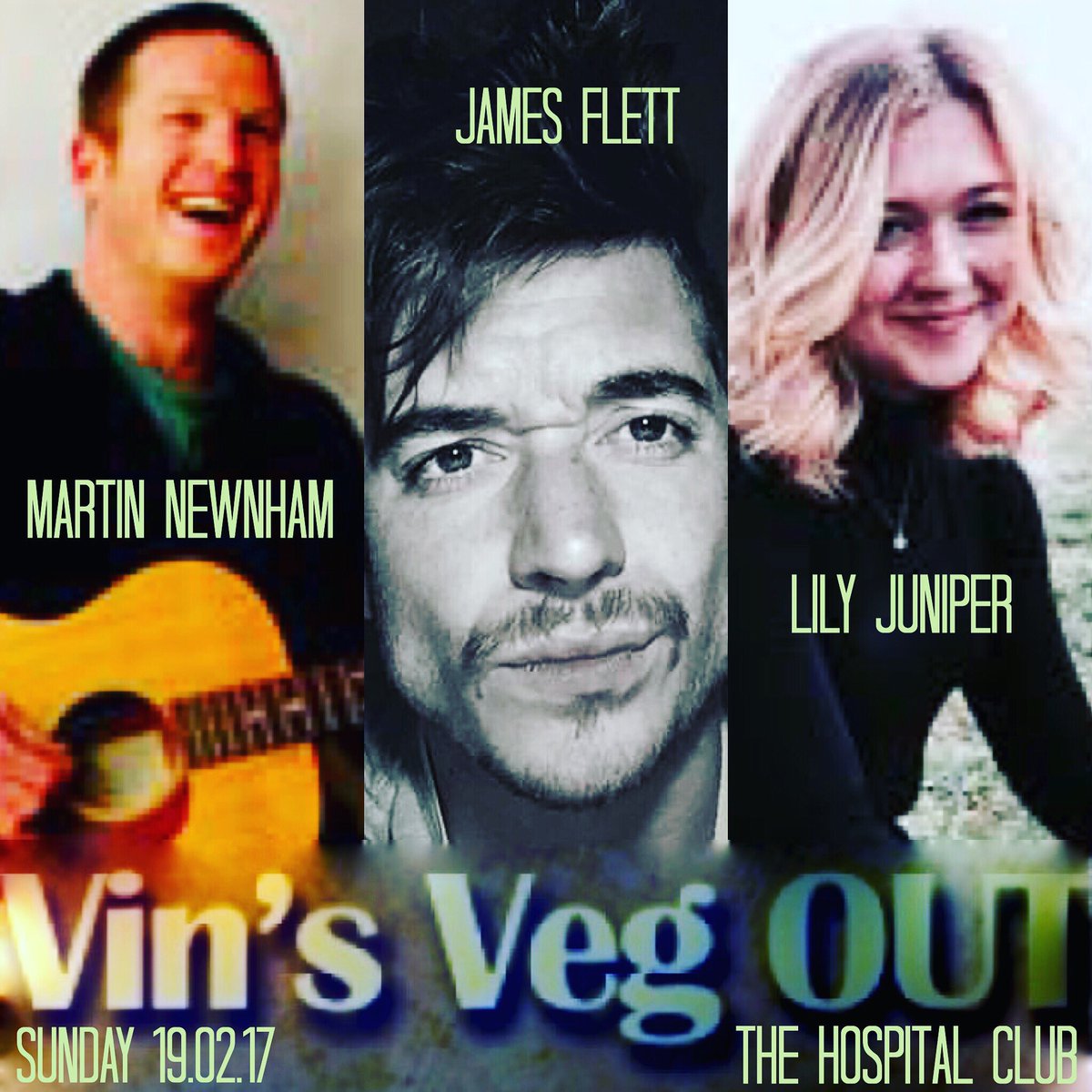 VinsVegOut's tweet photo. VINS VEG OUT THIS SUNDAY! @IamFlett @LilyJuniper @martinnewnham Book here https://t.co/QZR4ZPGc1L https://t.co/P0ajKutimV