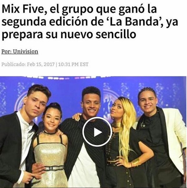 Mix5Argentina's tweet photo. Empiezan a ser noticia... @mix5official #MIX5 #MIX5Arg https://t.co/UifjfU65QI