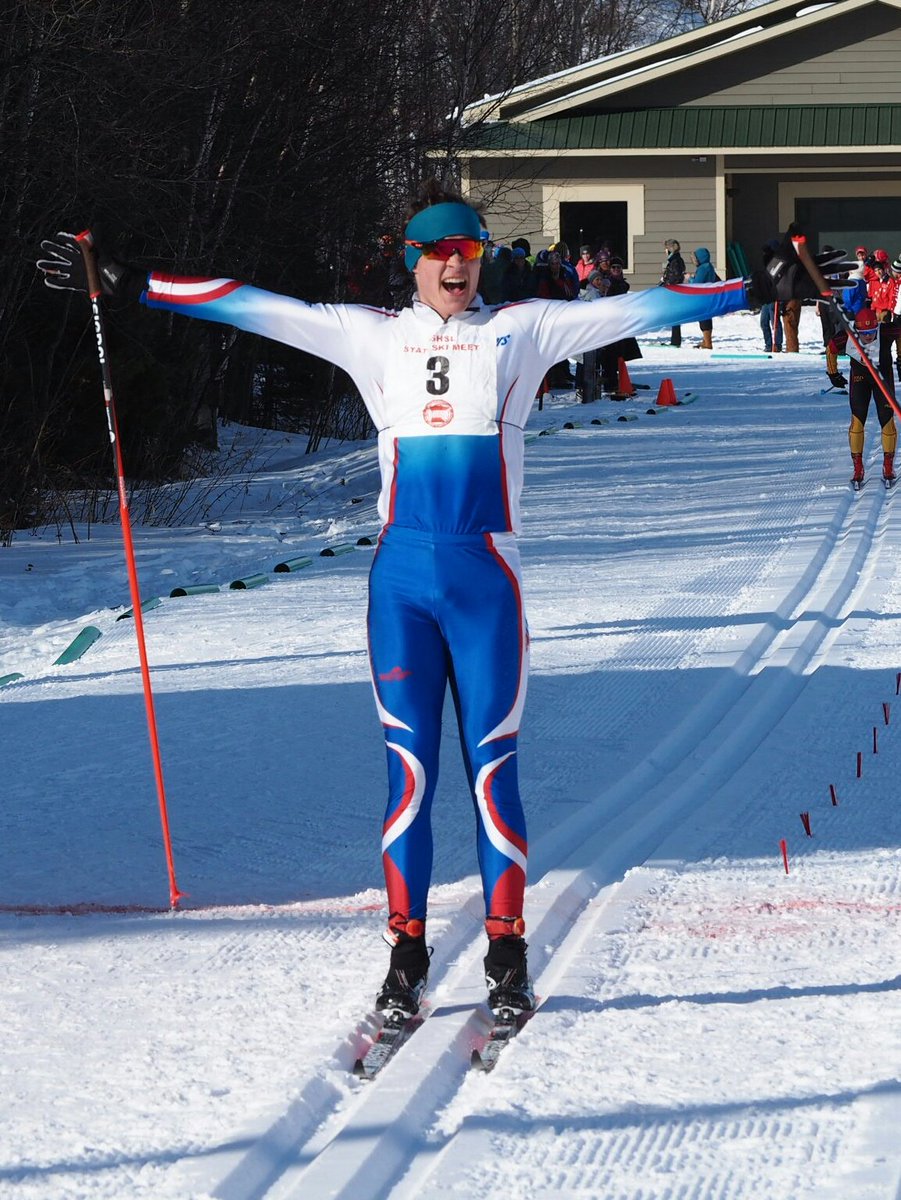 MinnesotaMillea's tweet photo. #mshsl boys Nordic ski state champion: Xavier Mansfield of Spring Lake Park/St. Anthony. https://t.co/GWPk7goULf