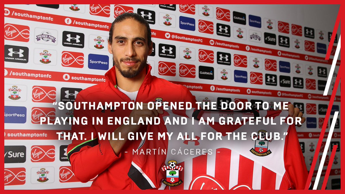 Ready for your new challenge with #SaintsFC, Martín?

#SaintCáceres