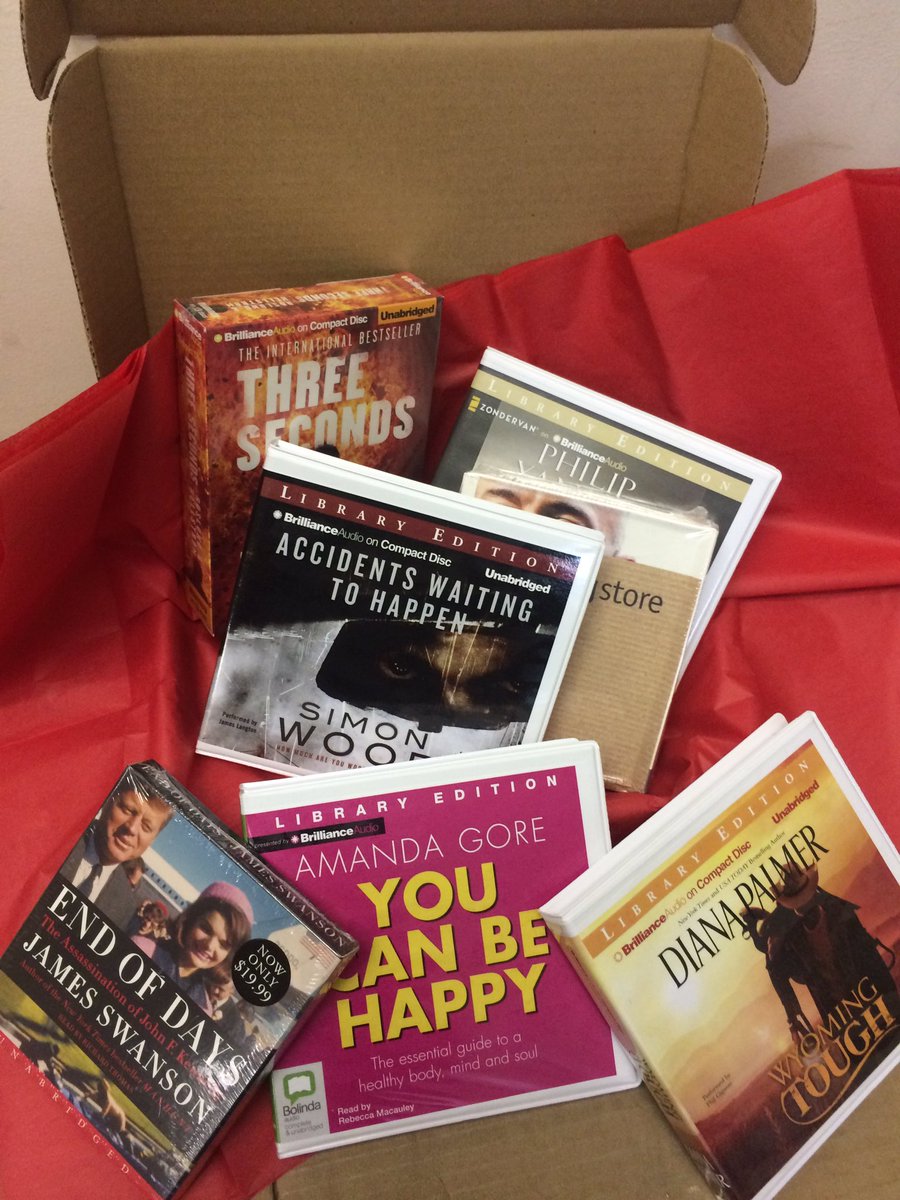 UrAudiobookClub's tweet photo. A sample of the titles in Feb's #subscriptionbox https://t.co/X4eSE2cdBu