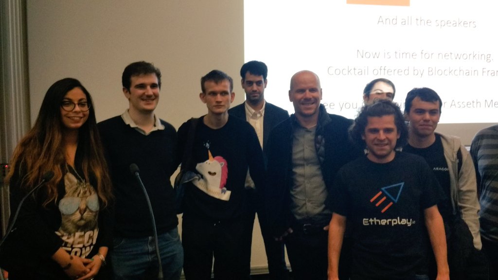lachaintech's tweet photo. We were very happy to host #CTmeetup tonight, we hope you enjoyed it like us! See you tomorrow at the EDCon! #Ethereum #blockchain https://t.co/cMI3JeOlJU