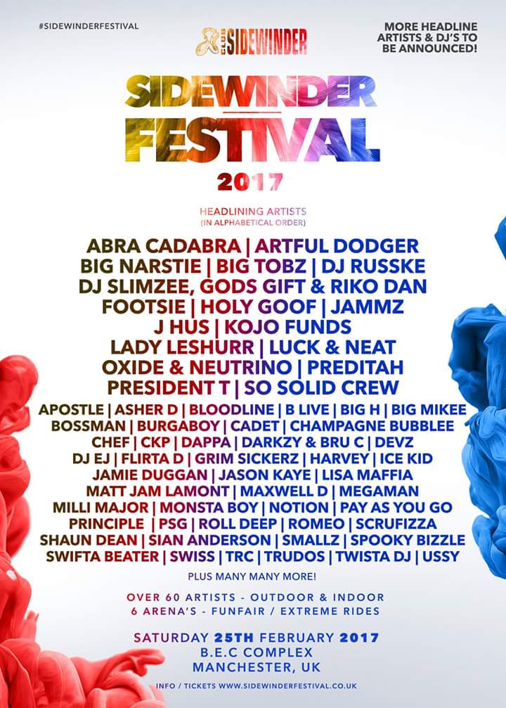 Who's stepping out on the 25th then. Big night ahead, catch me at both #SidewinderFestival #LandOfDaLegends