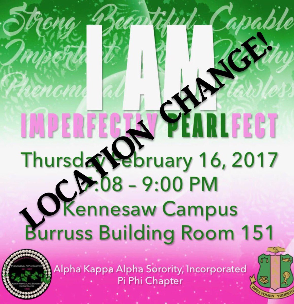 piphi1908's tweet photo. New location: SO 1021. See you tonight at 7:08 PM! https://t.co/tBtAhAIKrx