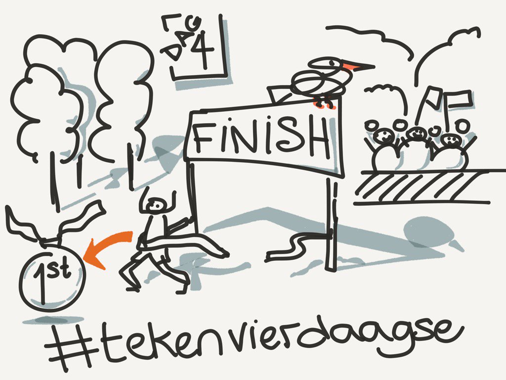 sigmametheus's tweet photo. Huiswerk dag4 #tekenvierdaagse 2017 #iedereenkantekenen @deBetekenaar . Bedankt! Erg leuk! https://t.co/Jel4qhmHW1