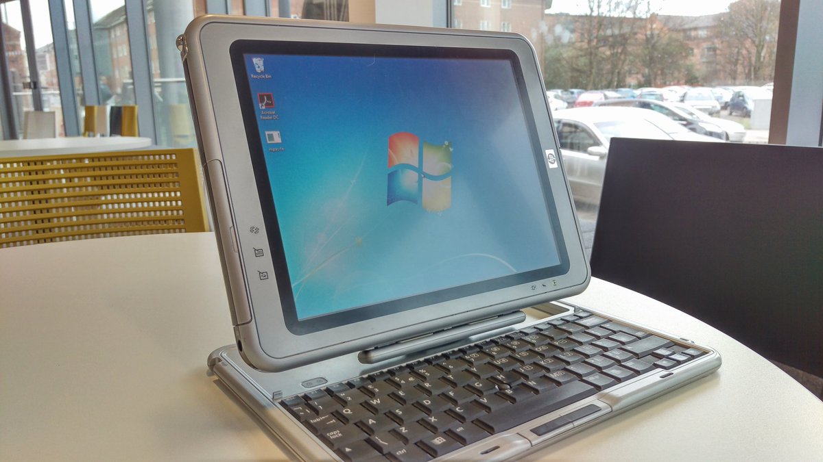 DaveGaleUK's tweet photo. @HPUK @HP Still going strong after 12 years - my HP #TC1100 running #Win7Pro - the best ever design for a #TabletPC for #lawschool https://t.co/enEkRkGj4F