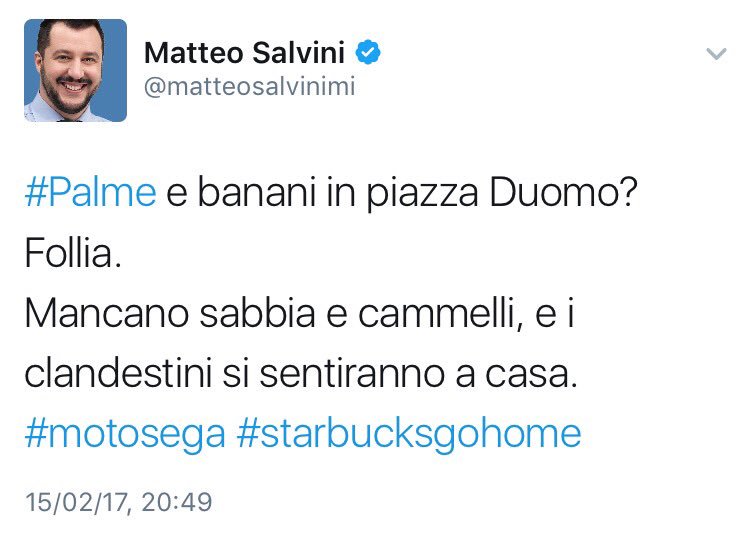 matteograndi's tweet photo. Odio di Palma. https://t.co/pXJNIBr1bO