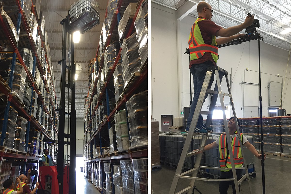 KlondikeOils's tweet photo. High &amp; low, in &amp; out - capturing daily life in our warehouses. Thank you to the team from @gloostudios! https://t.co/VVEaCMCuho