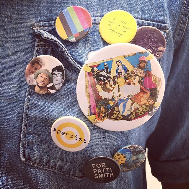 artpace's tweet photo. Check out these awesome #buttons made by our current resident artists! Supplies are limited, drop by before they're gone. #artbuttons https://t.co/yRti3tYAaF