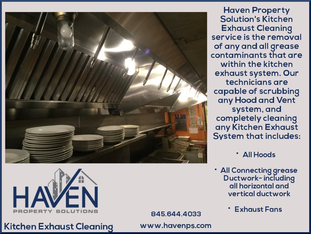 Does your restaurant's kitchen exhaust system need to be cleaned? Give us a call today to set up a free estimate! 845-644-4033