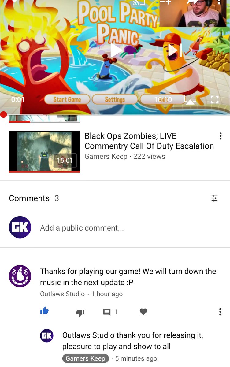 AsgardianGamers's tweet photo. Appreciate feedback from @Outlaws_Studio on my latest video of there game Pool Party Panic, go say hi https://t.co/vwfgh4Df1b @supcreators https://t.co/H5fkoQWLaT
