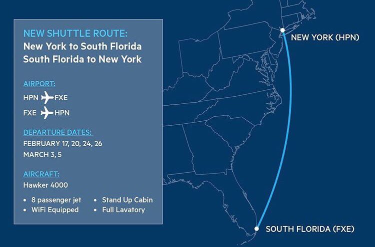 8760Experience's tweet photo. NYC 🔄South Florida Shuttle is live! Members can book seats through the #8760 app. Operated by Talon Air.

https://t.co/7Z29HVq5QO https://t.co/Locy47Ex7H
