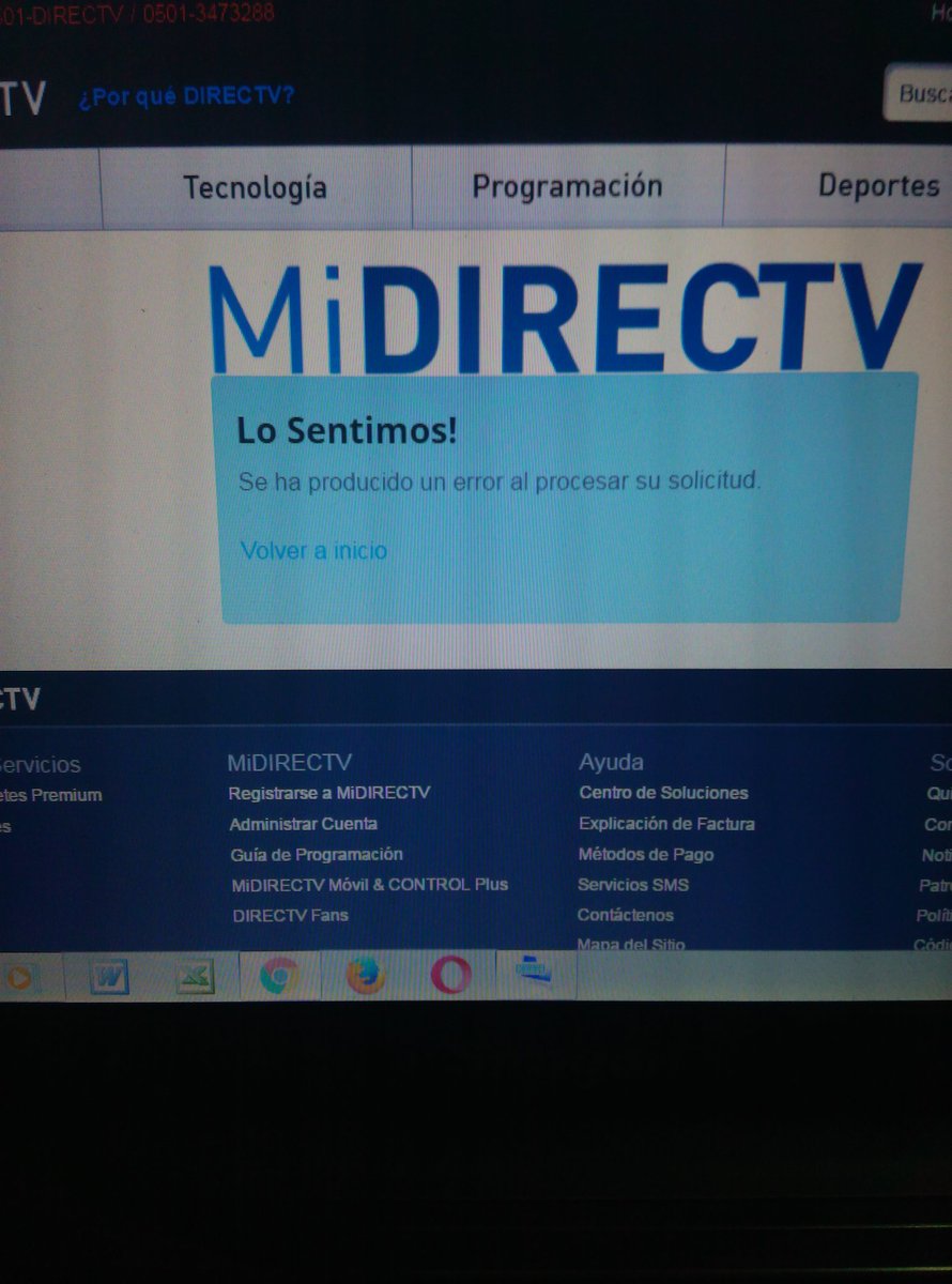 day_rome's tweet photo. .@DIRECTVServicio al momento de ingresar a Mi directv la página nunca abre se queda validando y dice error nunca abre https://t.co/hwA4vPrGTE
