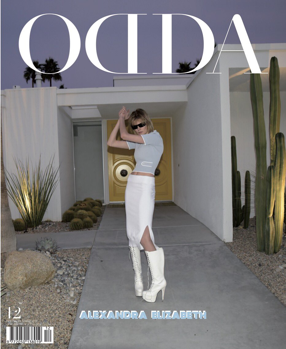 ODDAmagazine's tweet photo. #AlexandraElizabeth by #AlvaGalim Cover 3/7 ODDA 12 5th Anniversary Stay Tuned ❤ @MIUMIUofficial @dkny #ODDAmagazine https://t.co/NfvNVPwpWb