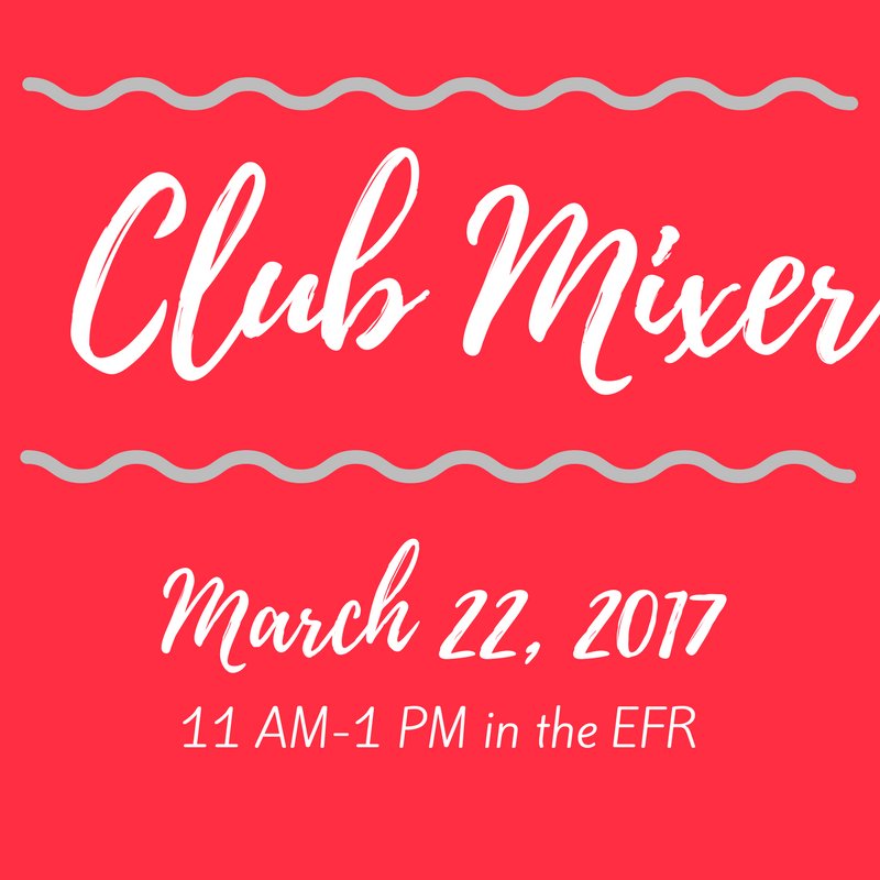 ssu_involvement's tweet photo. Save the date! We'll be having our second Club Mixer on 3/22 from 11 AM-1 PM in the EFR! #GetInvolvedAtSSU https://t.co/WrN09uEaHo