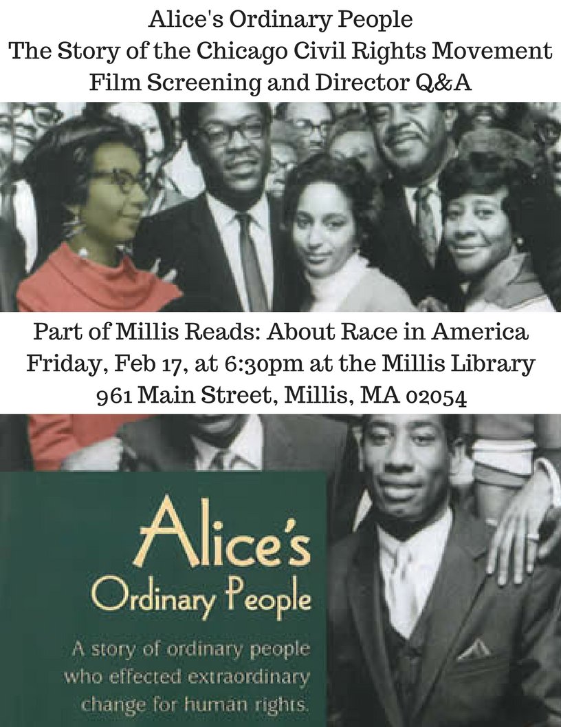 MillisLibrary's tweet image. FILM SCREENING TOMORROW AT 6:30, part of Millis Reads 2017: Millis Reads About Race in America