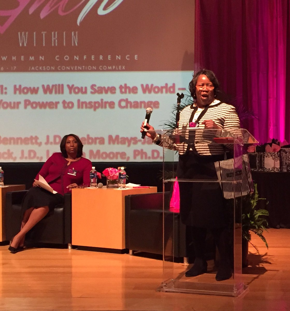 MelindaSLowe's tweet photo. @lorettaamoore is so much fun!! She does a great job firing up the 250 women attending the @whemn conference! She is definitely a #SHERO https://t.co/d8ATolhyQh