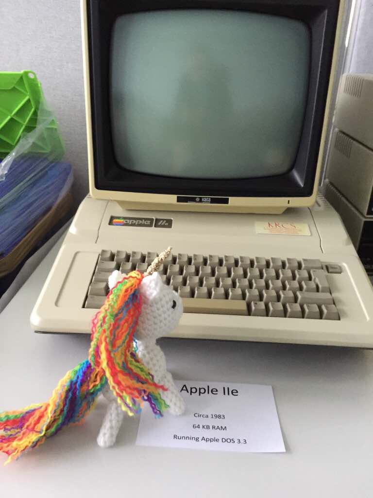 EdithHalvarsson's tweet photo. .@sgwhibley shows off the unicorns of the #bldpres legacy lab. What beauties I say <3 #DigitalPreservation https://t.co/UlQue4bYXH