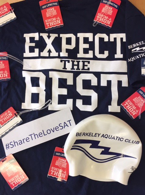 The folks at <a href="/BACaquatic/">Berkeley Aquatic</a> loved having so many swimmers that they had to split their #USASwimaThon into a 2 day event! #SharetheLoveSAT